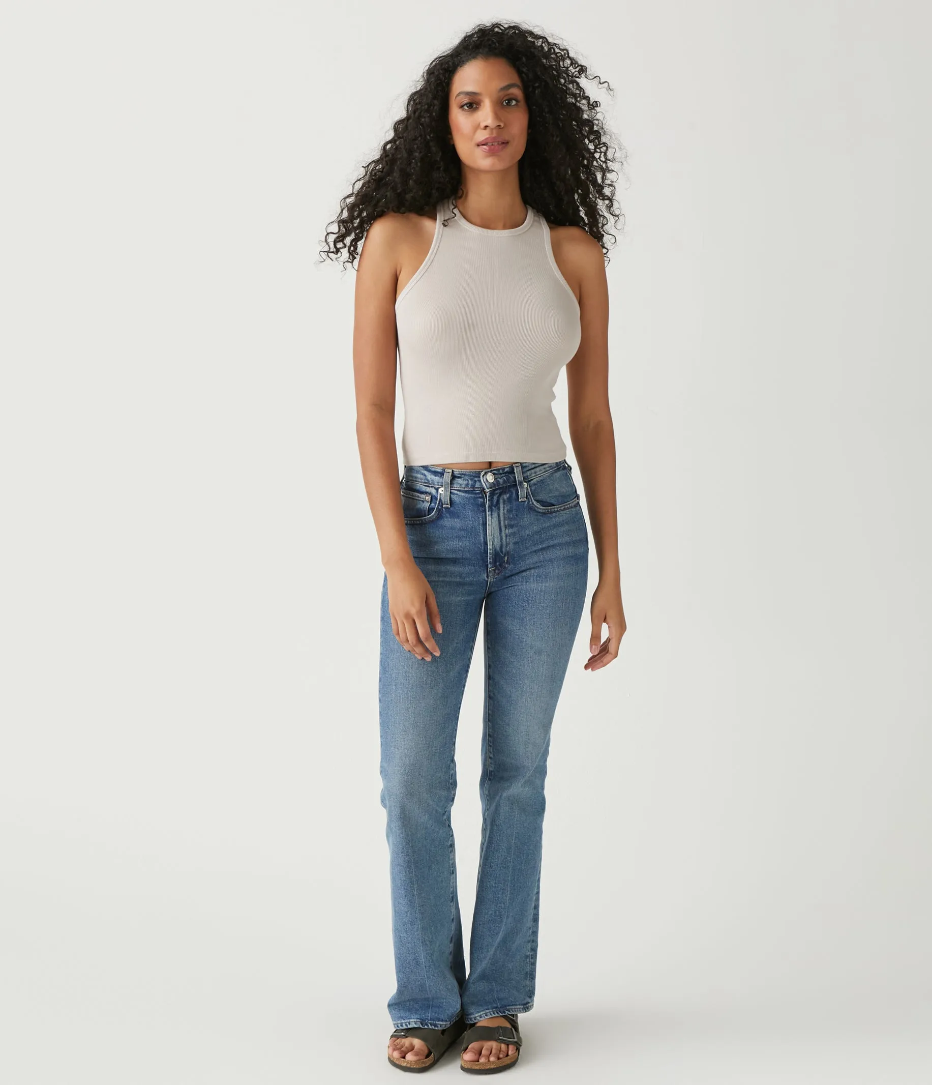 Pina Ribbed Halter Tank