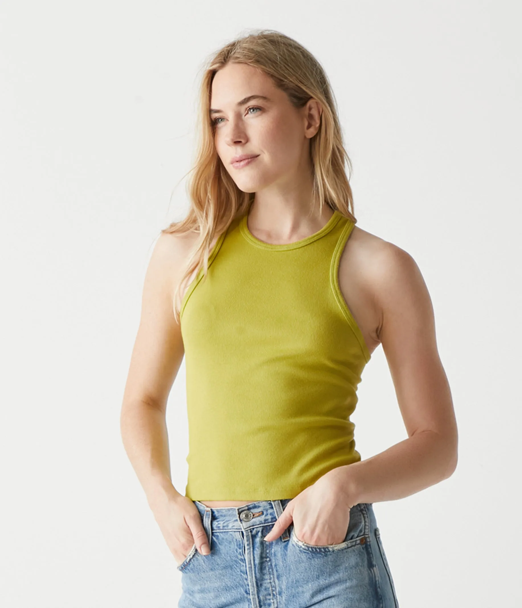 Pina Ribbed Halter Tank