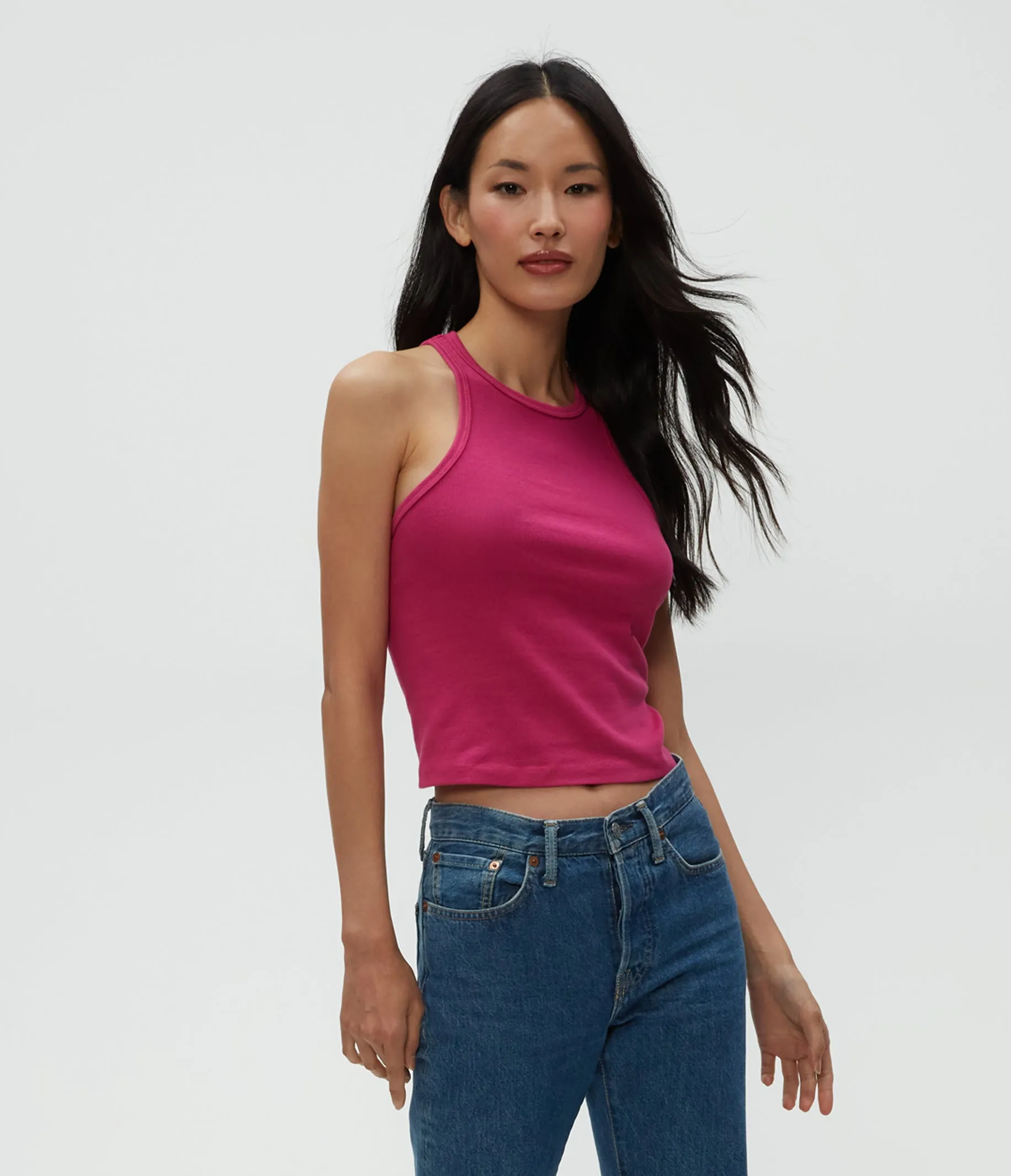 Pina Ribbed Halter Tank