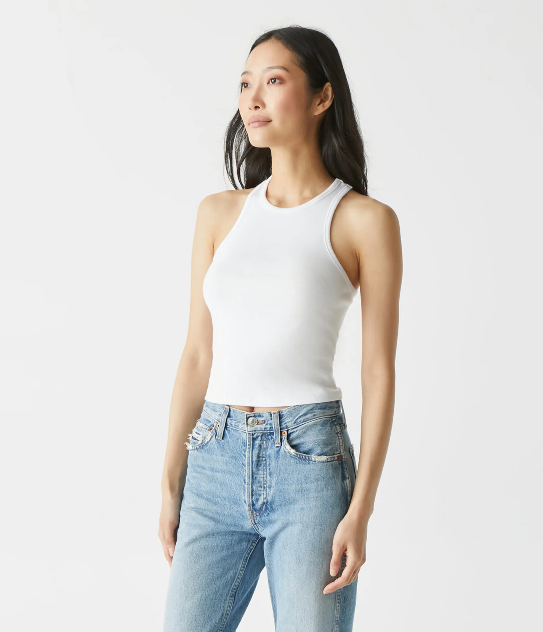 Pina Ribbed Halter Tank