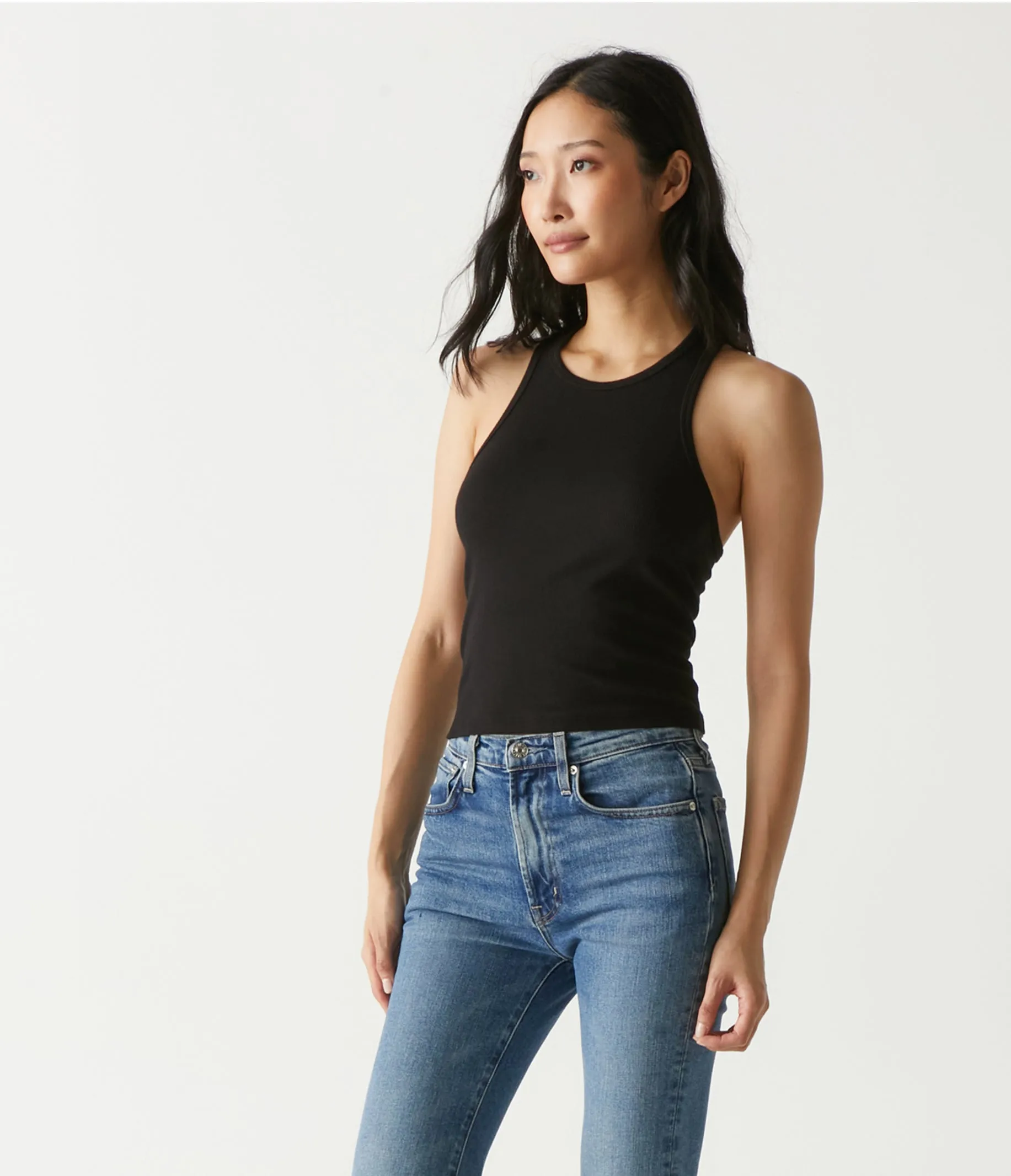 Pina Ribbed Halter Tank