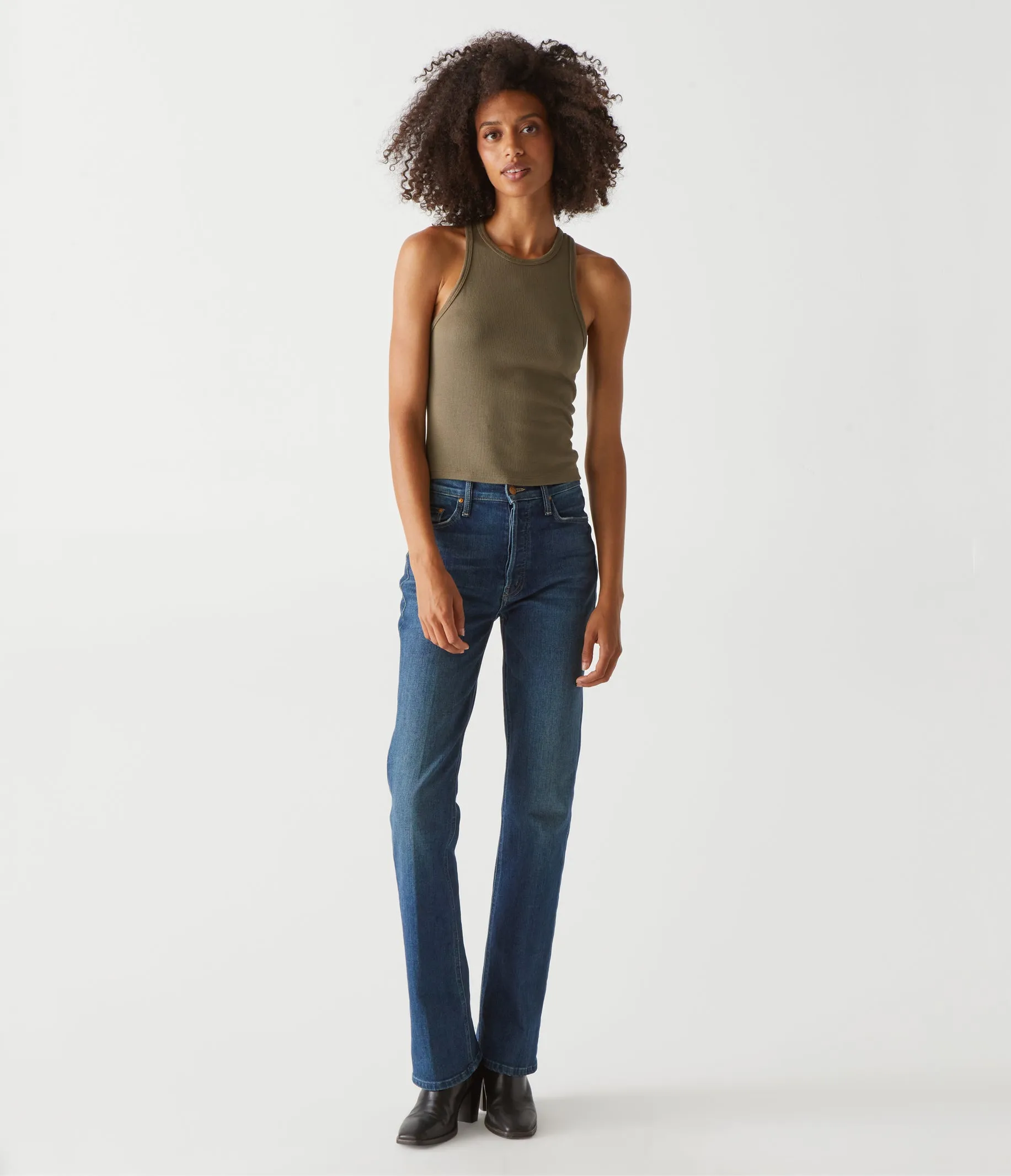 Pina Ribbed Halter Tank