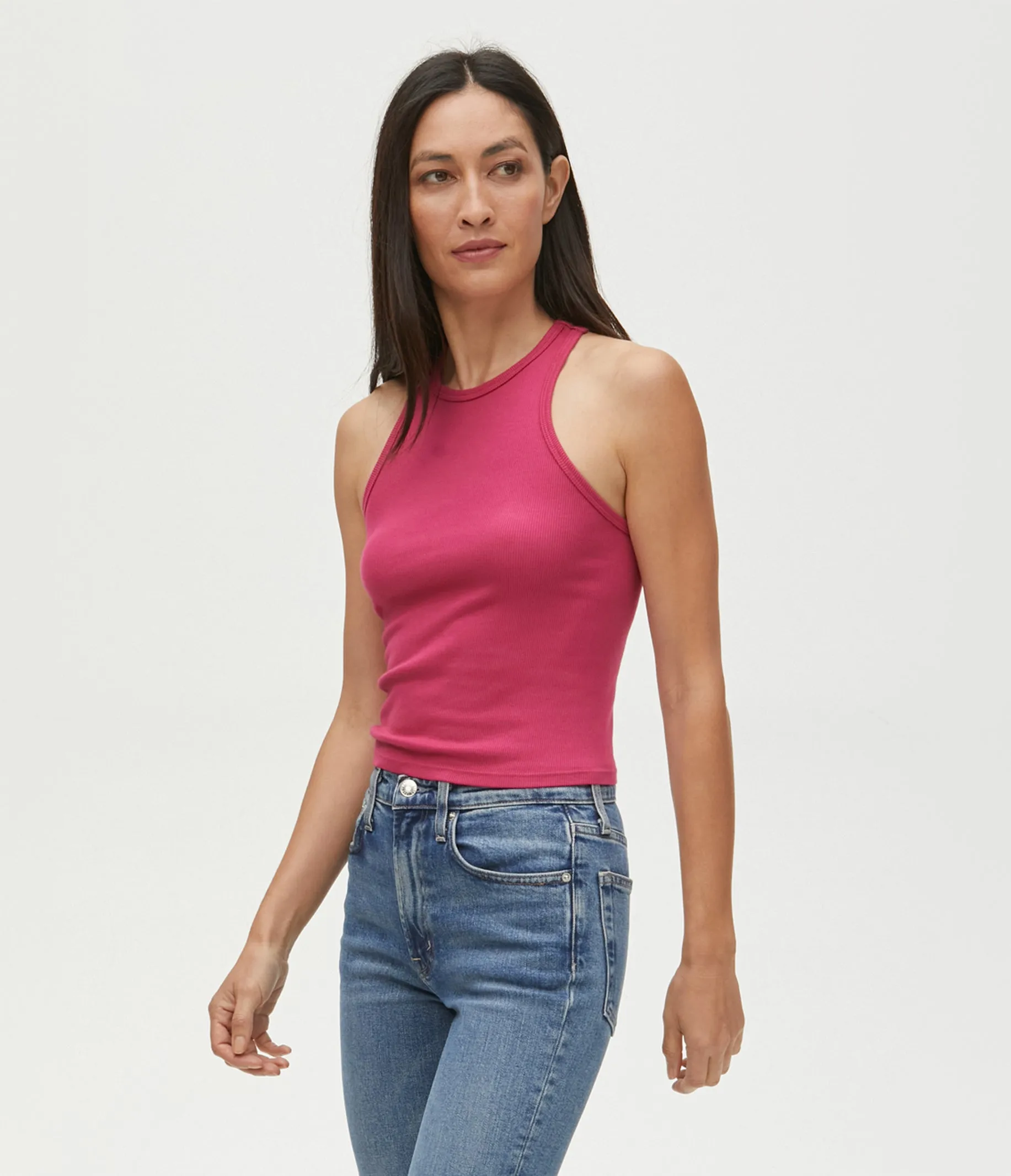Pina Ribbed Halter Tank