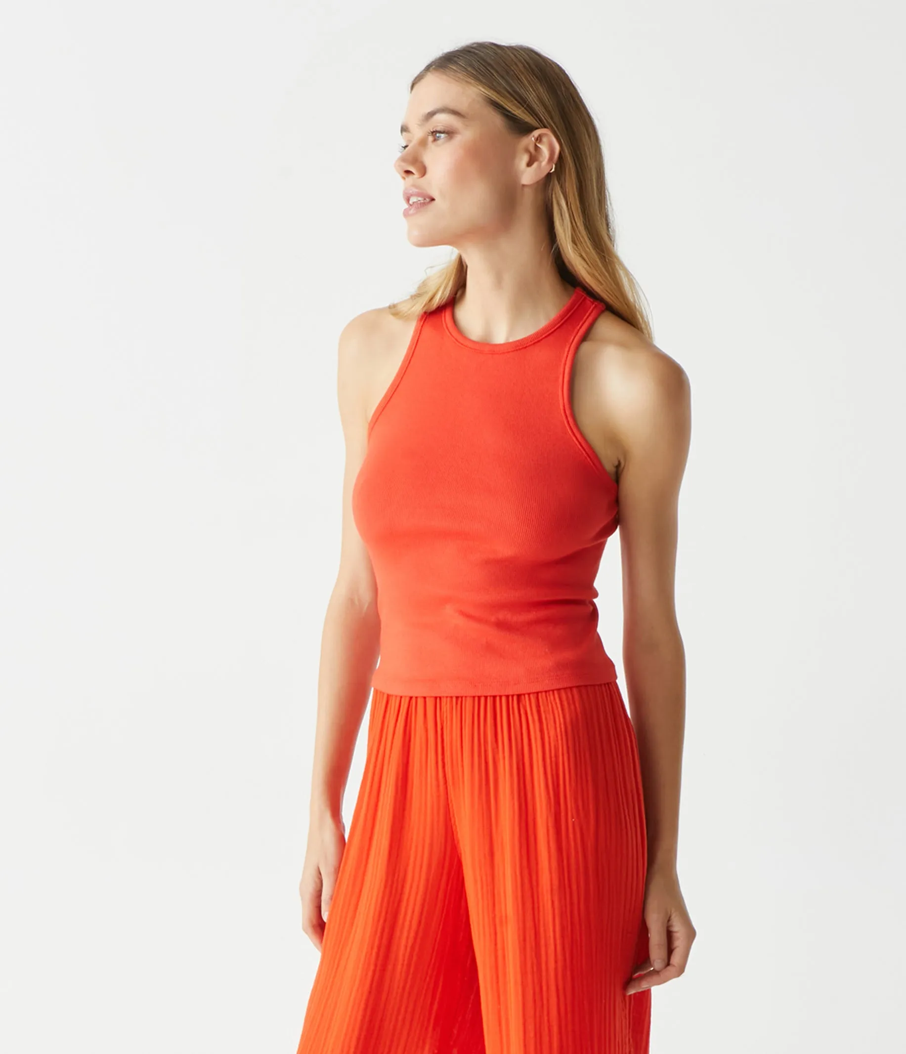 Pina Ribbed Halter Tank