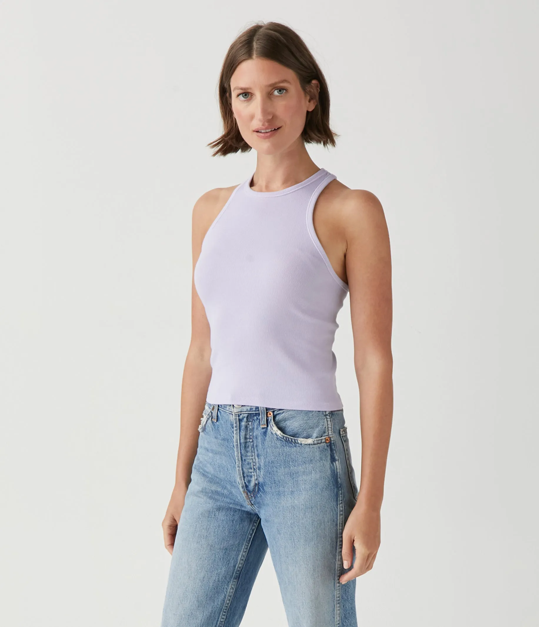 Pina Ribbed Halter Tank