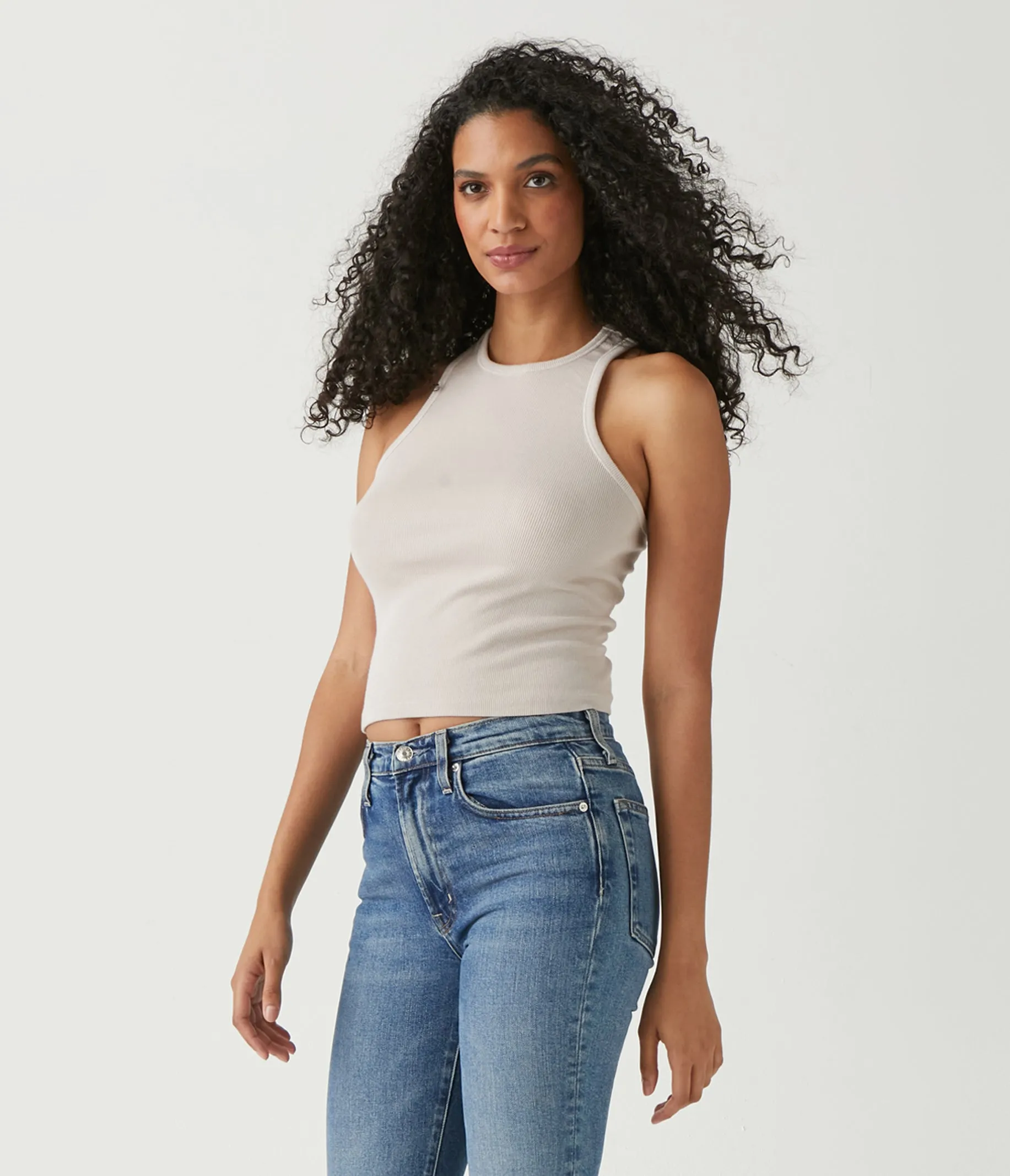 Pina Ribbed Halter Tank