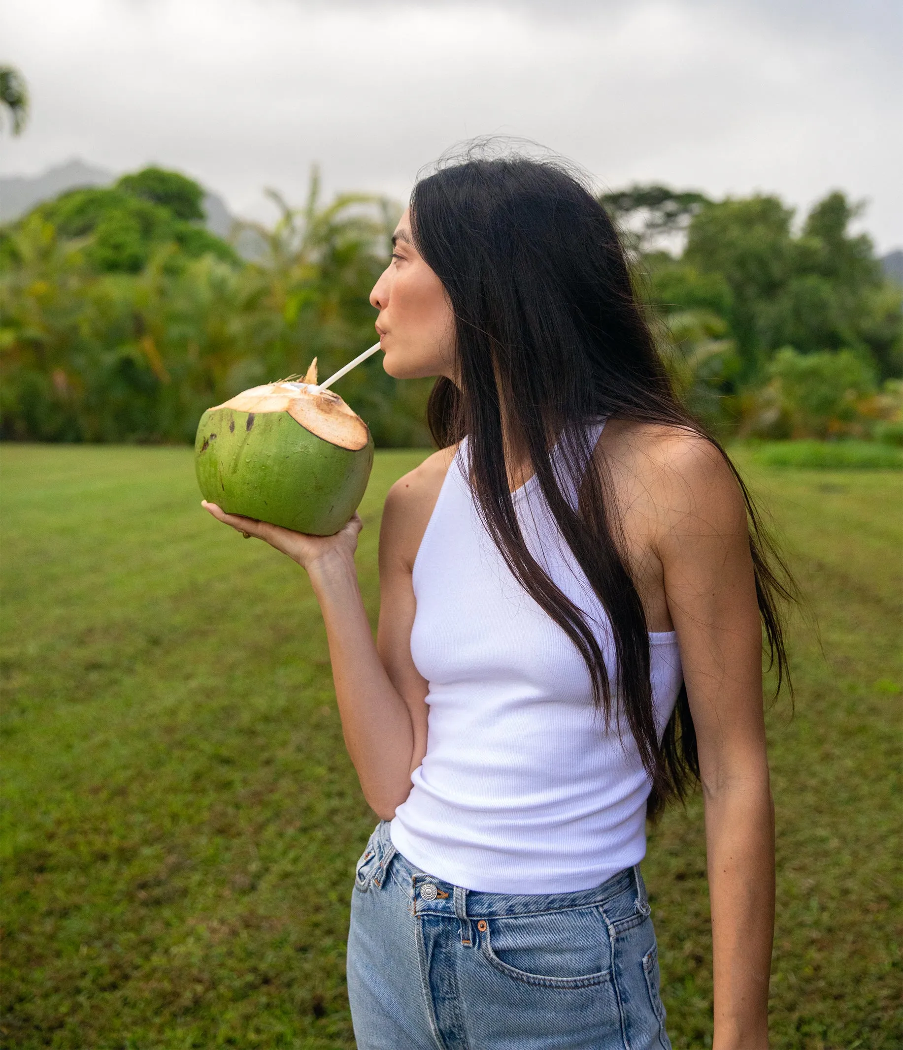 Pina Ribbed Halter Tank
