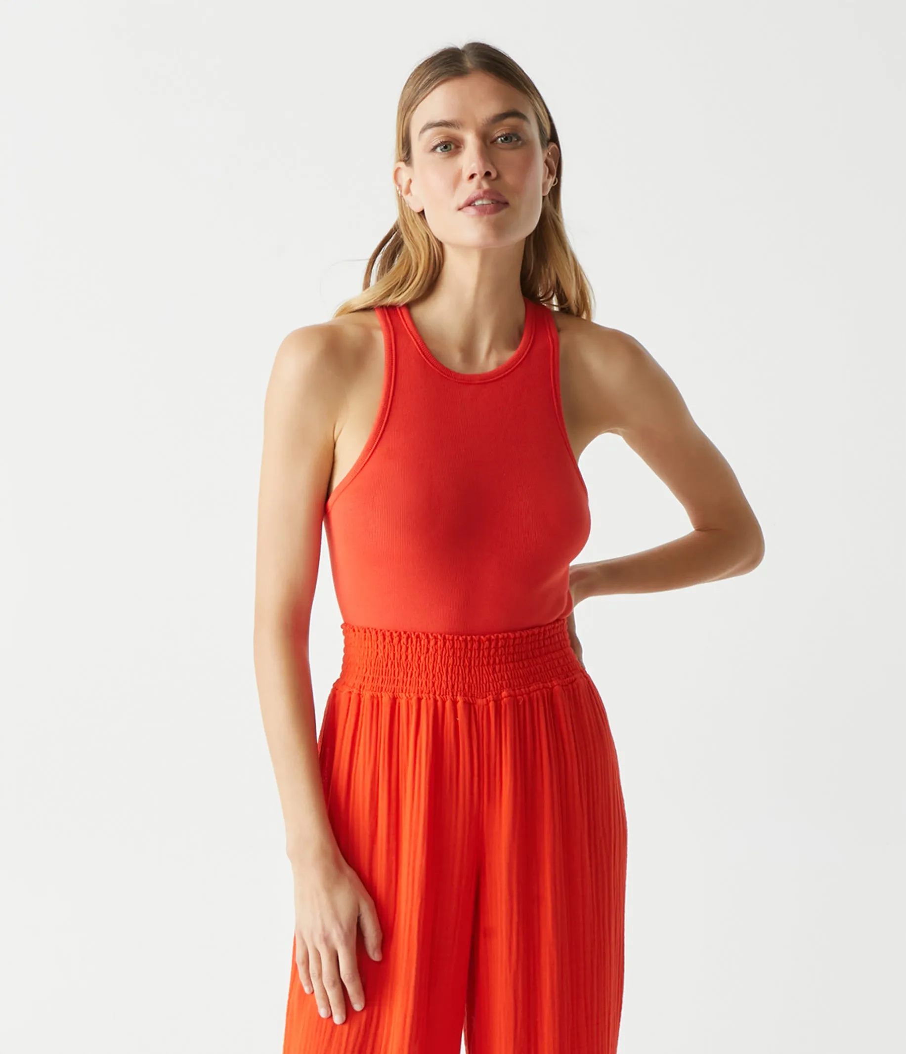 Pina Ribbed Halter Tank