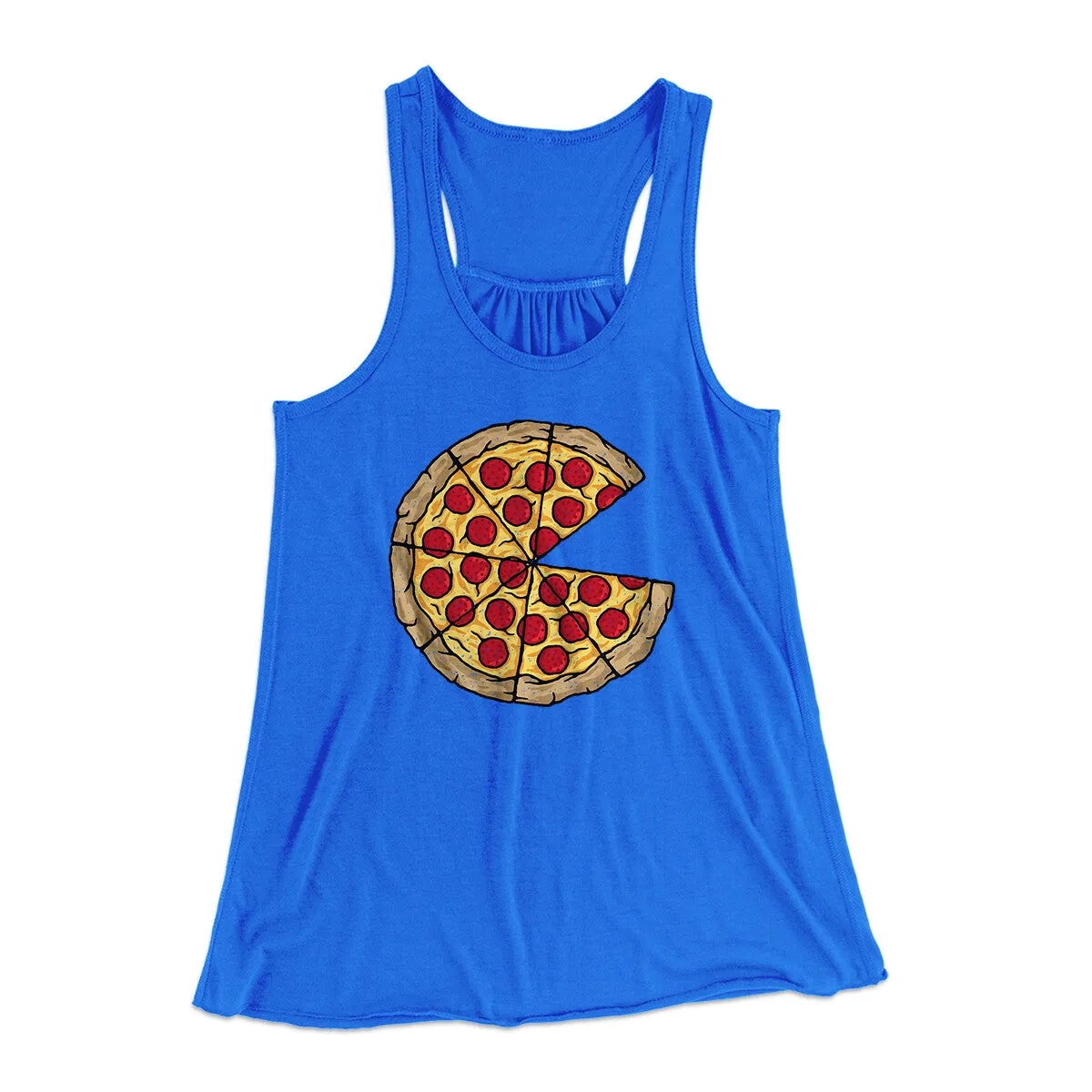 Pizza Slice Couple's Shirt Women's Flowey Racerback Tank Top
