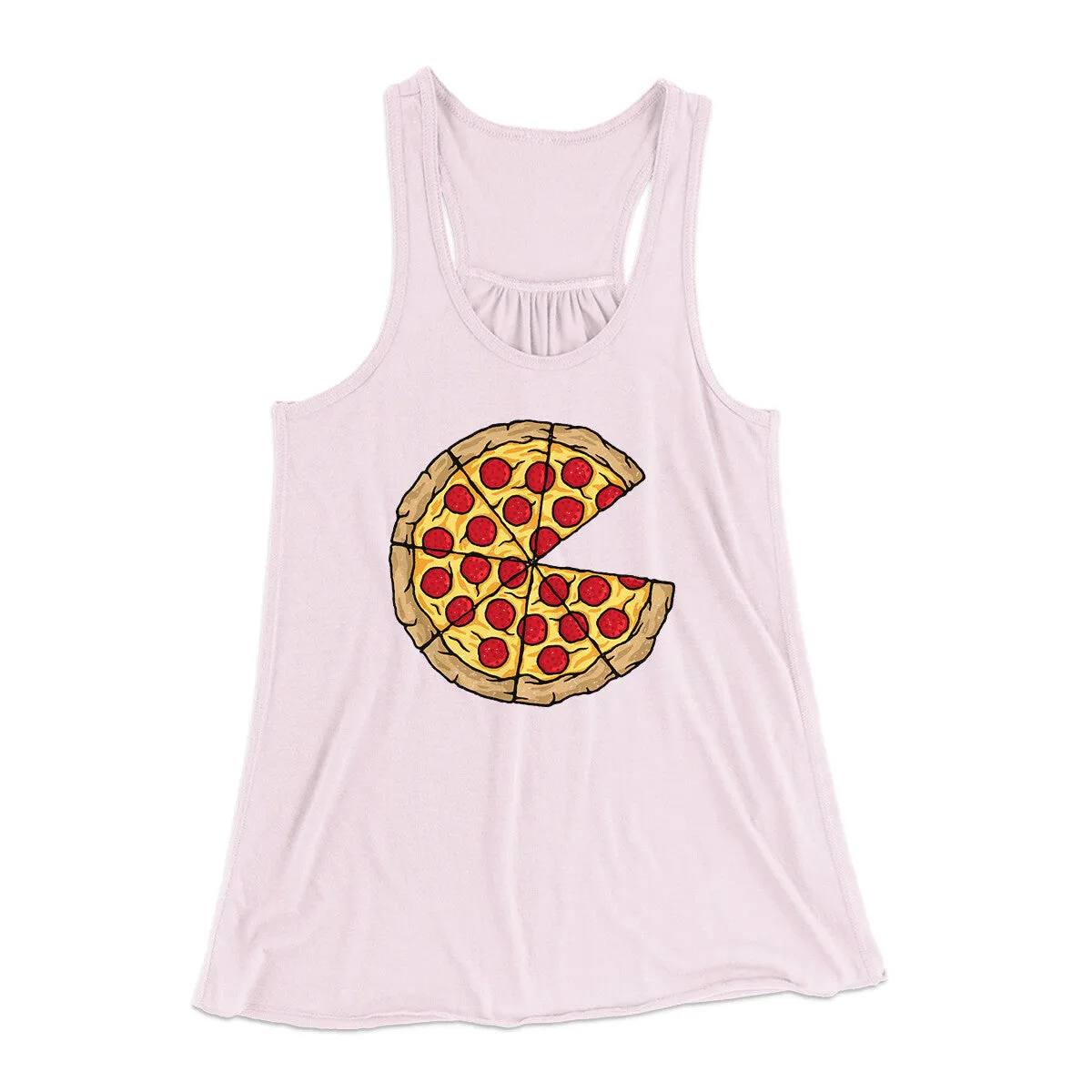 Pizza Slice Couple's Shirt Women's Flowey Racerback Tank Top