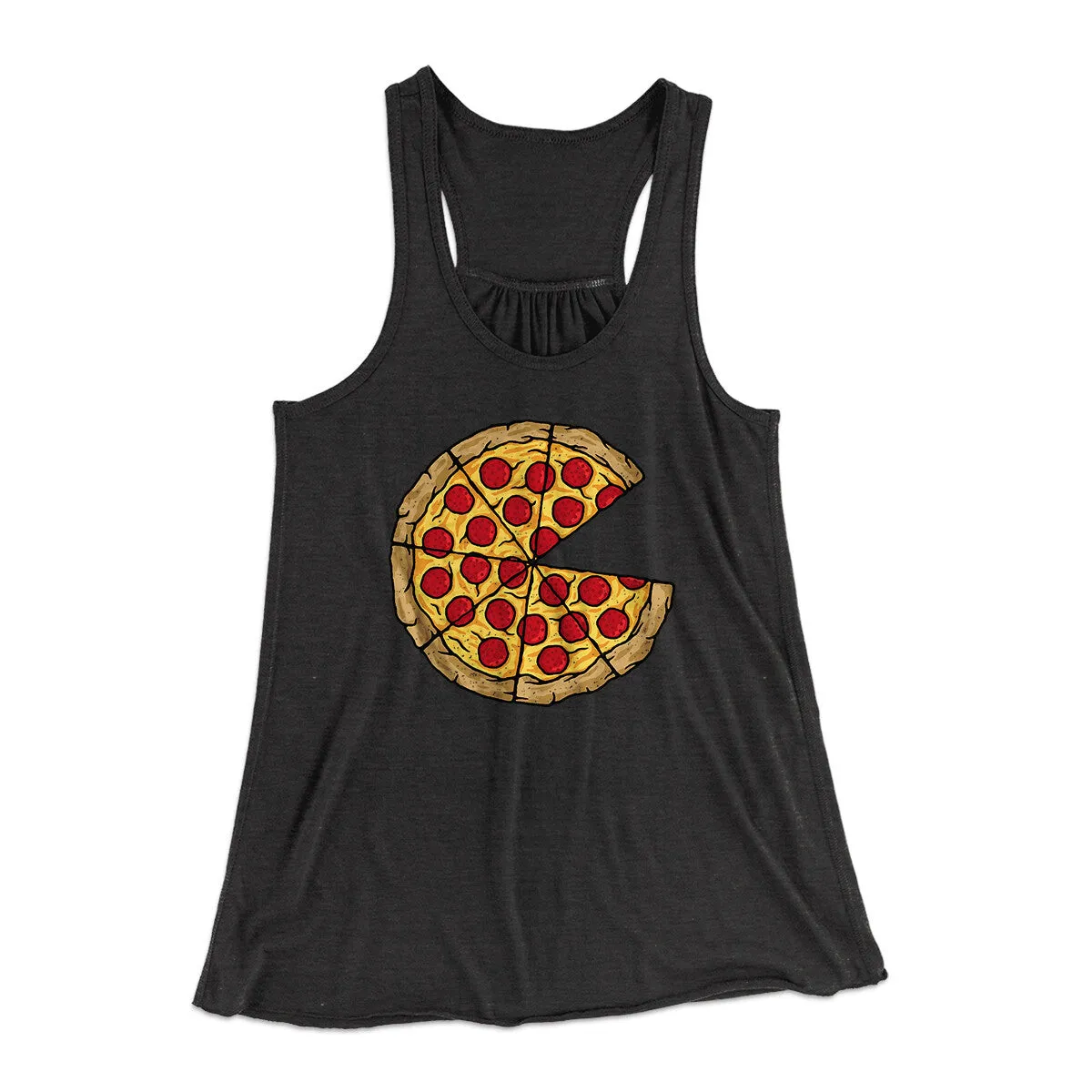 Pizza Slice Couple's Shirt Women's Flowey Racerback Tank Top