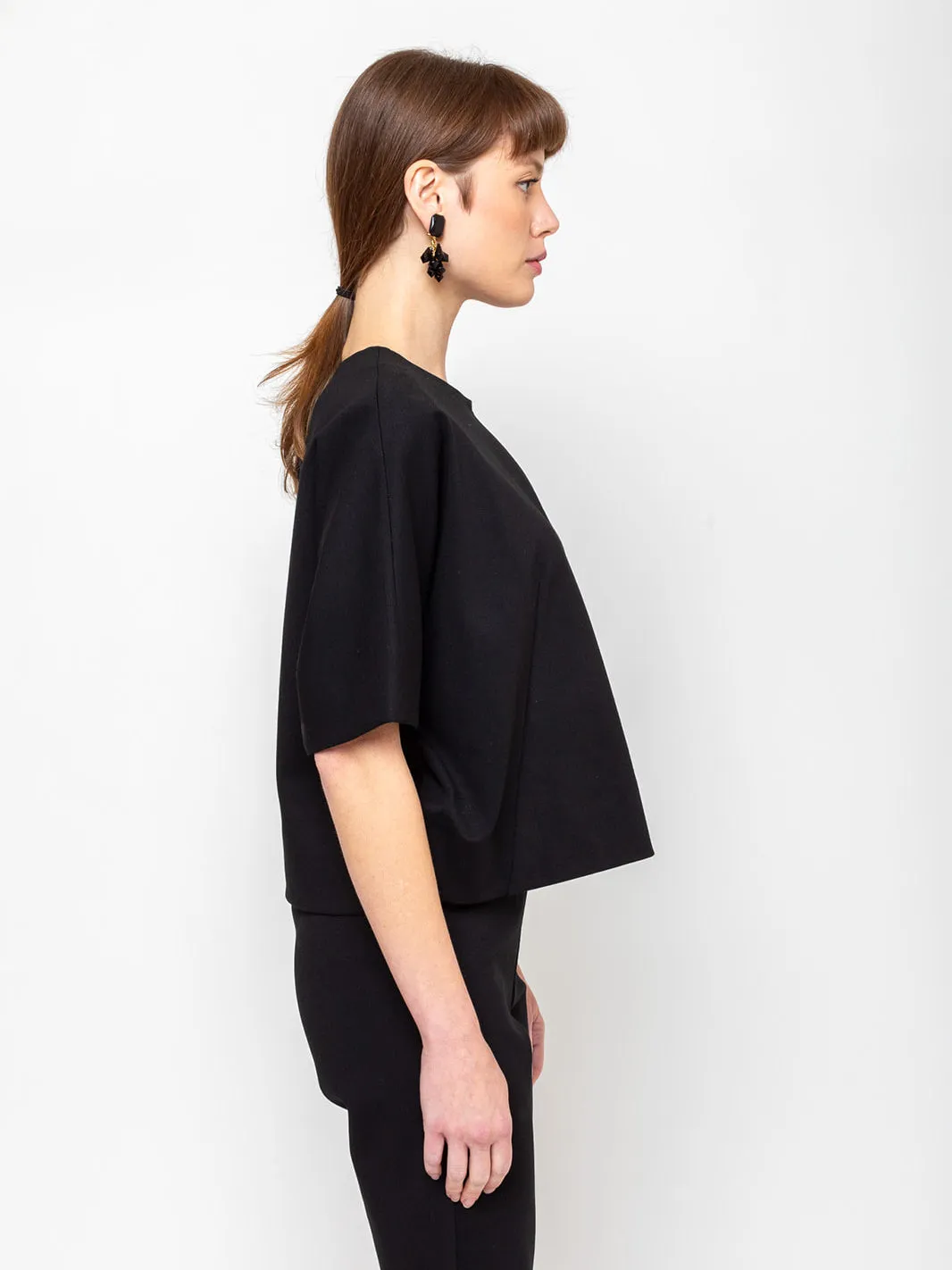 Ponti Knit Top - Jet Black