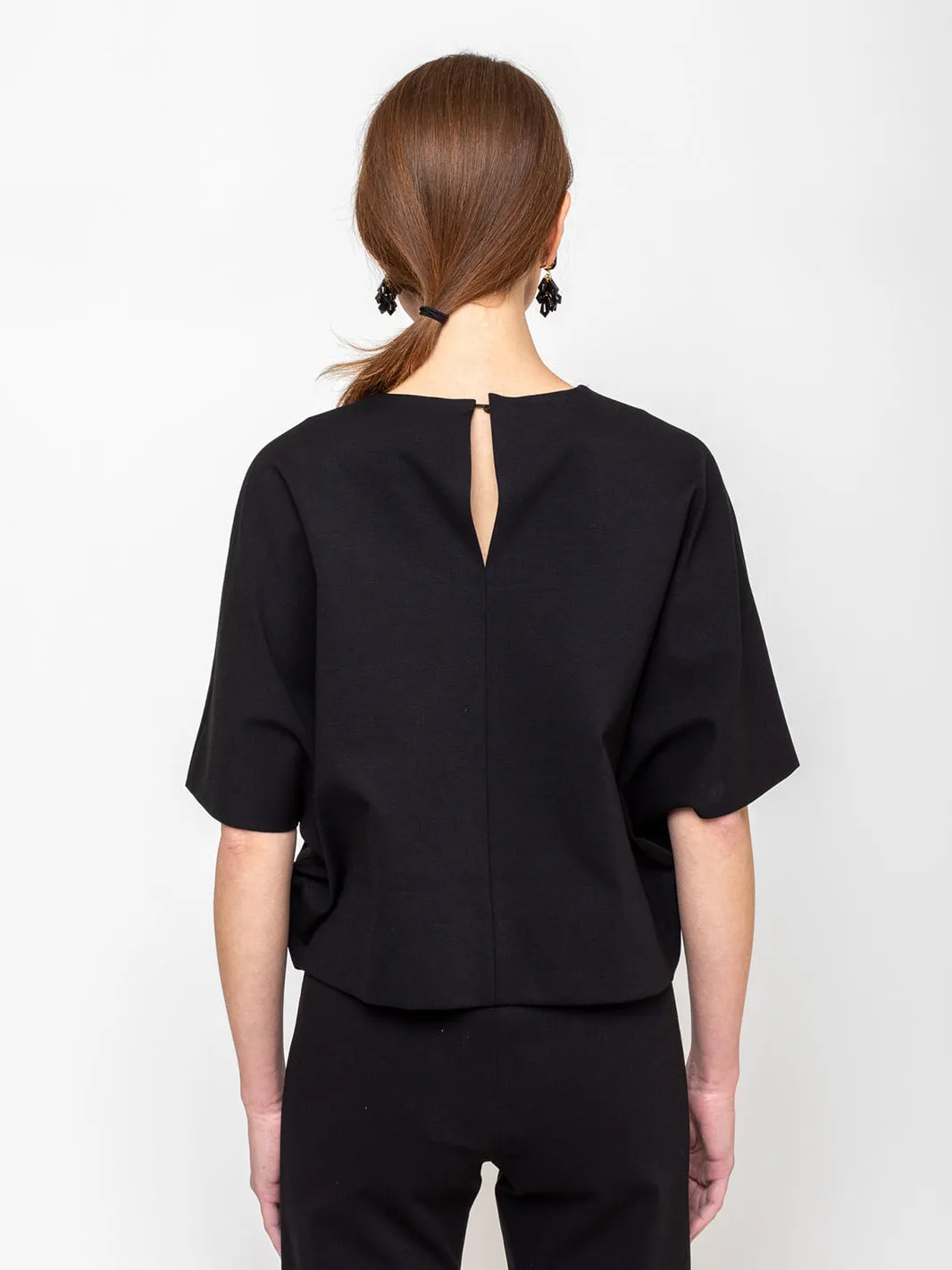 Ponti Knit Top - Jet Black