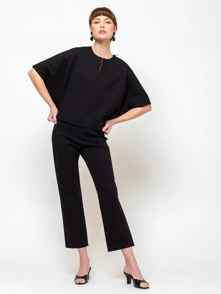 Ponti Knit Top - Jet Black