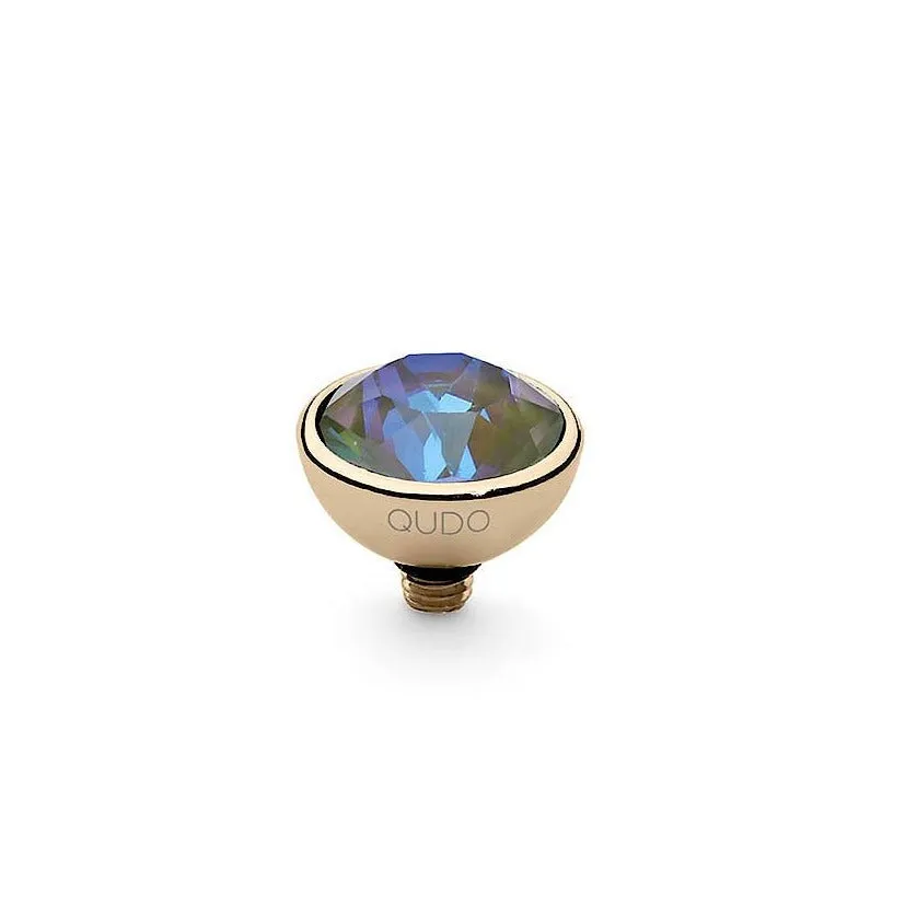 Qudo Bottone 10mm Gold Topper - Army Green Delite