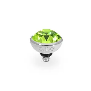 Qudo Bottone 10mm Silver Topper - Citrus Green