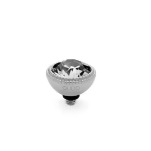 Qudo Fabero 11mm Silver Topper - Crystal