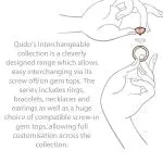 Qudo London 8mm Silver Topper - Light Siam Shimmer