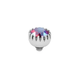 Qudo London 8mm Silver Topper - Light Siam Shimmer