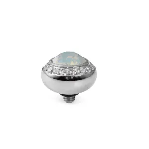 Qudo Tondo Deluxe 10mm Silver Topper - White