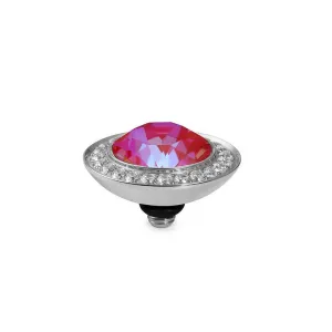 Qudo Tondo Deluxe 13mm Silver Topper - Royal Red