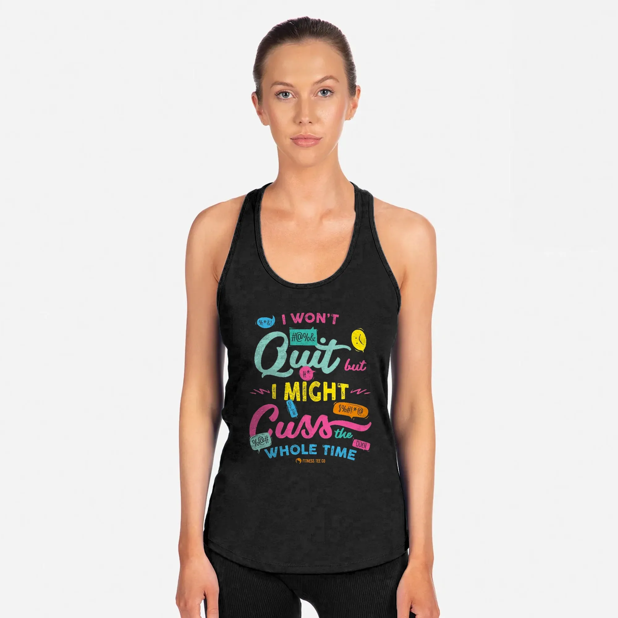 Quit Cuss Racerback Tank Top