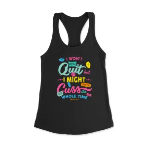 Quit Cuss Racerback Tank Top