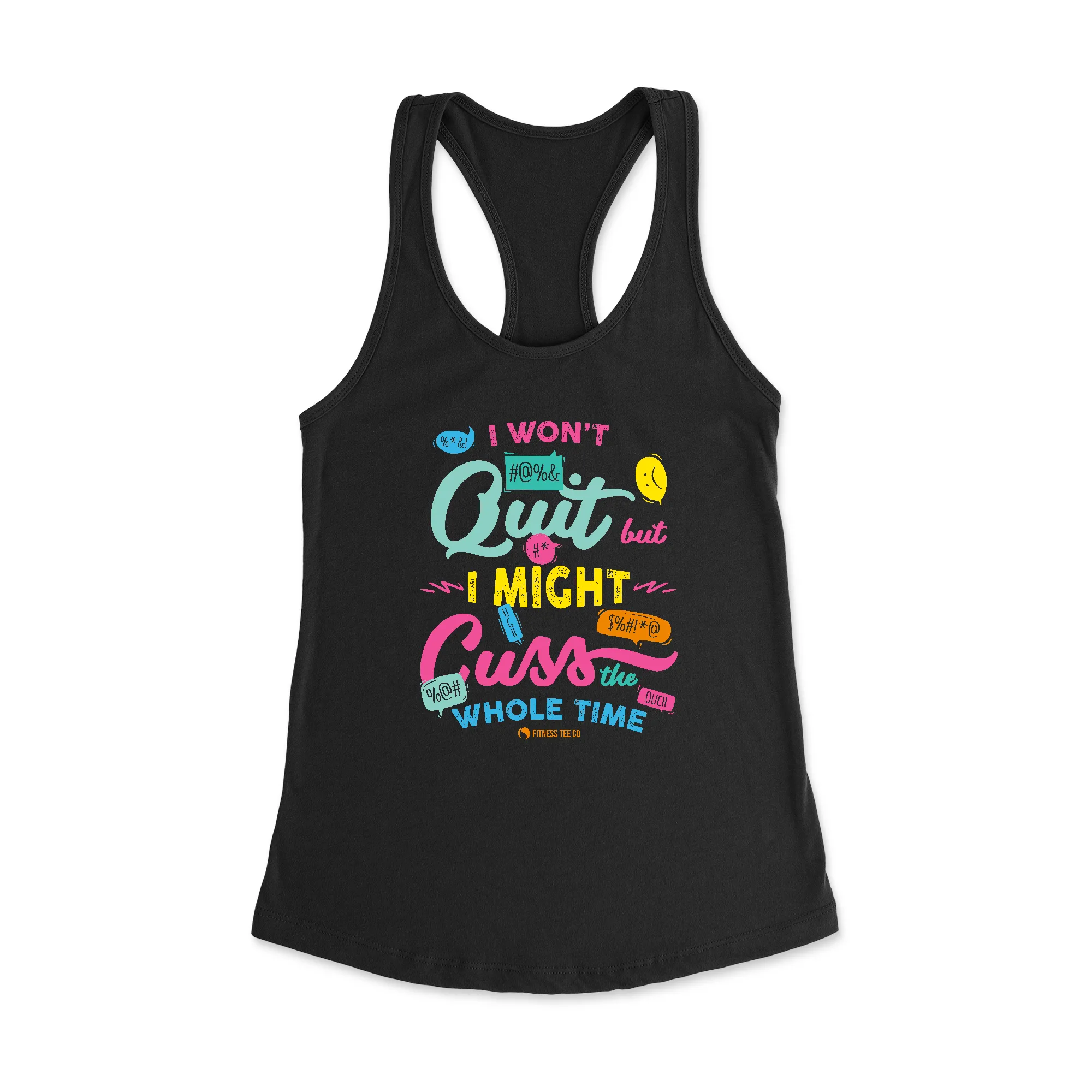Quit Cuss Racerback Tank Top
