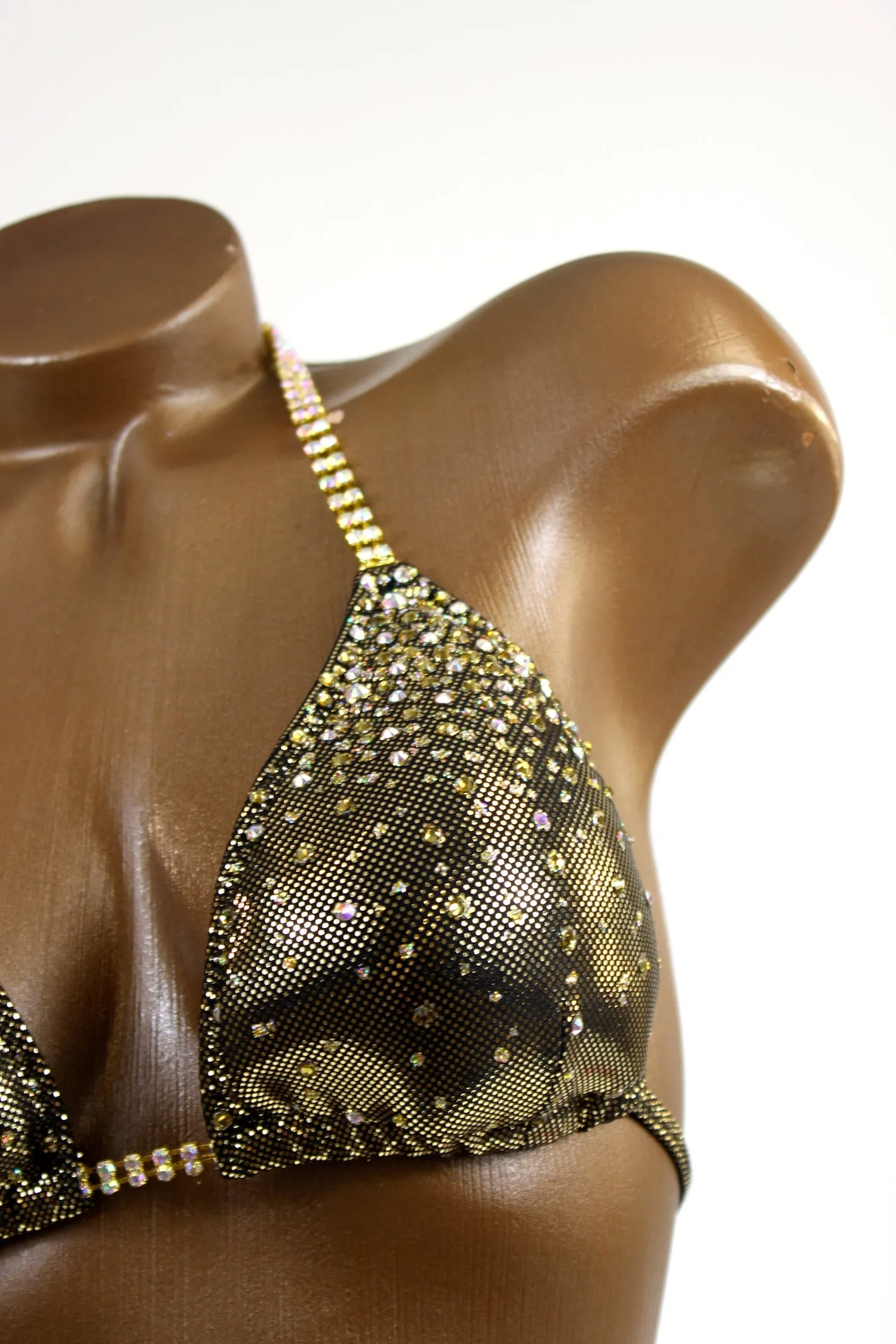 Ready Made Dark Gold AB Bikini Suit