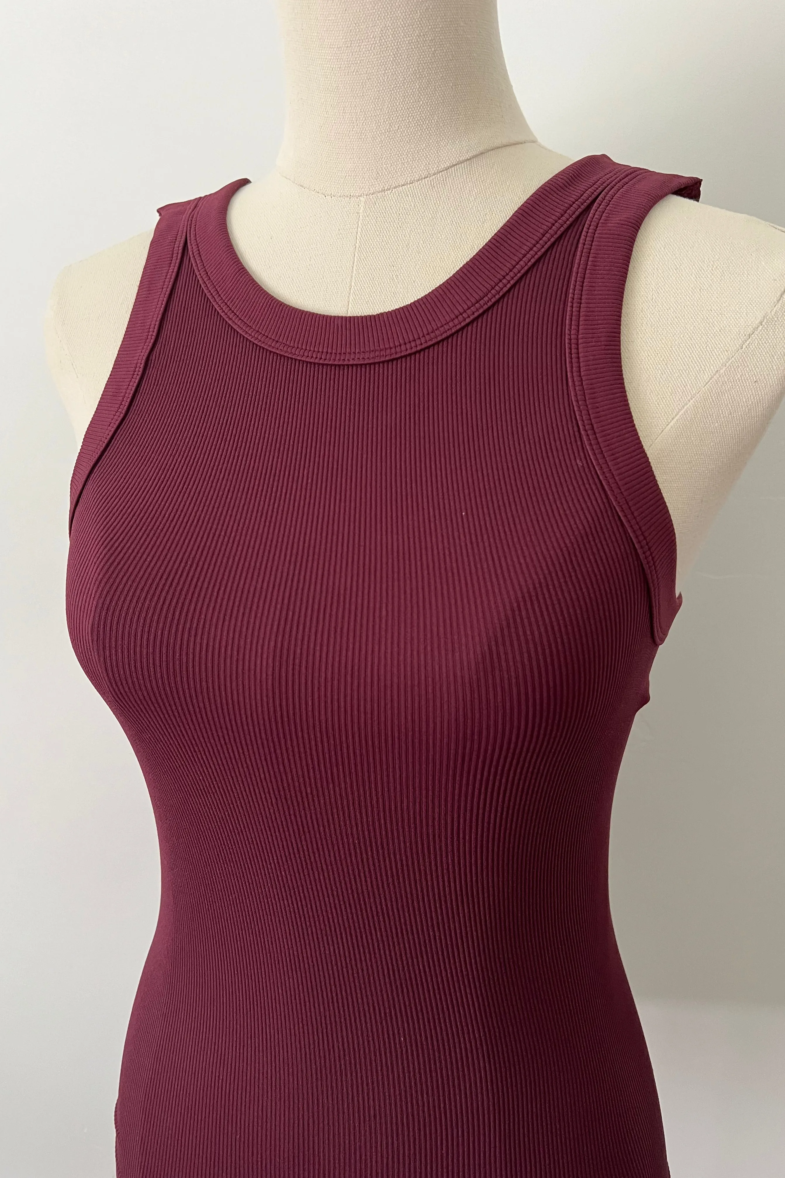 Reversible Ribbed Long Tank - Fig