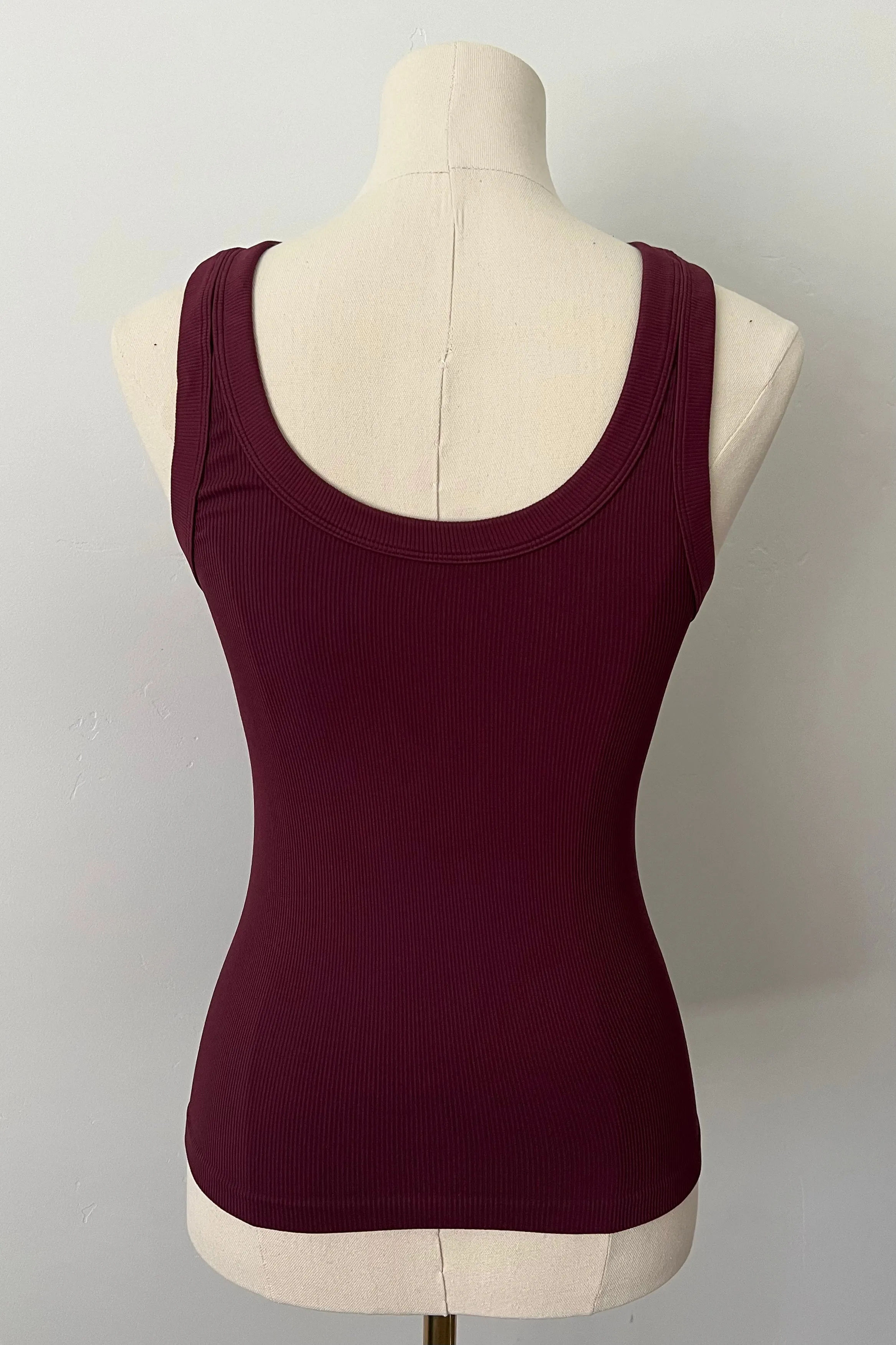 Reversible Ribbed Long Tank - Fig