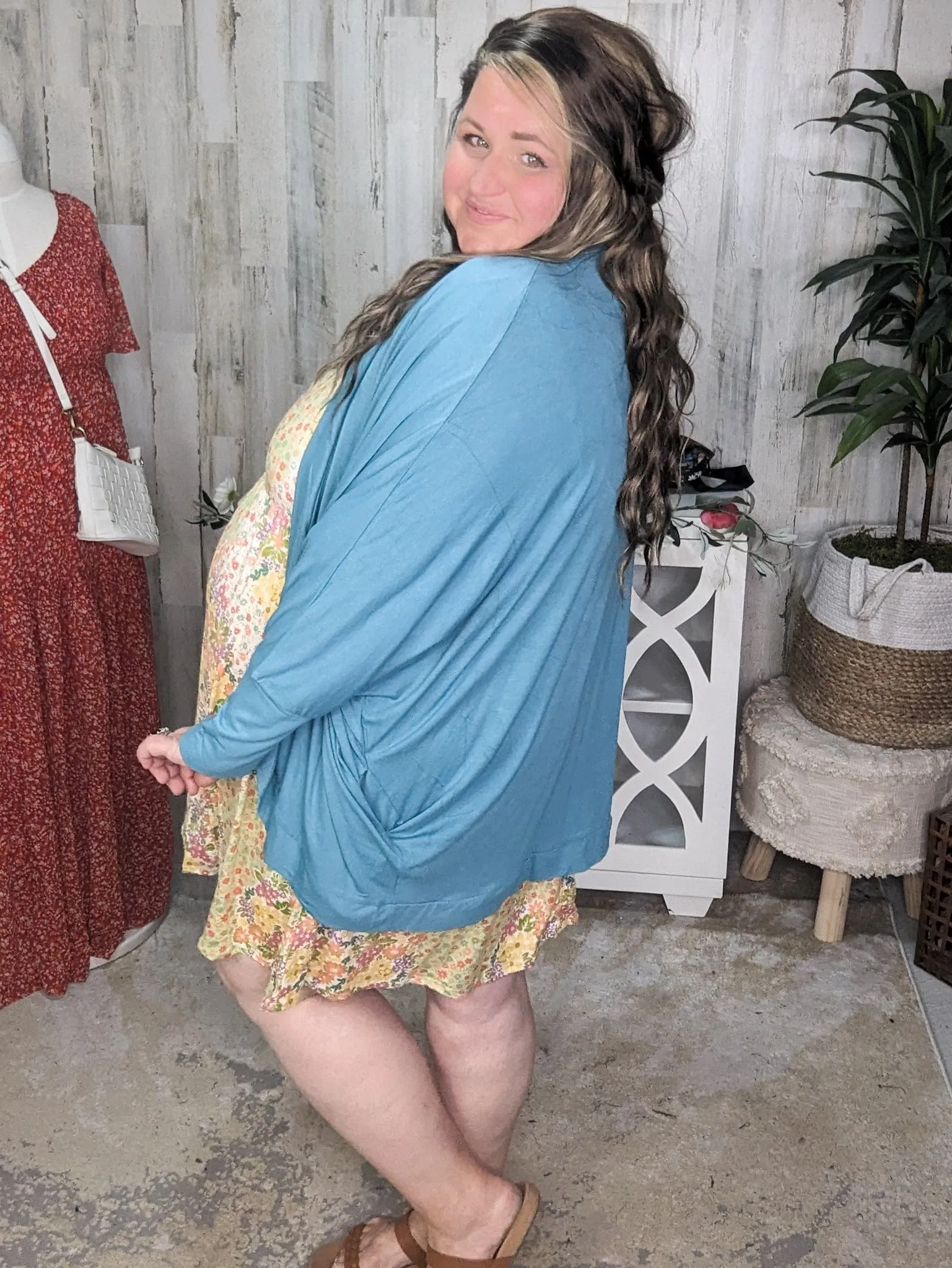 Rhythm And Blues Cocoon Pocket Cardigan (lots of colors!)