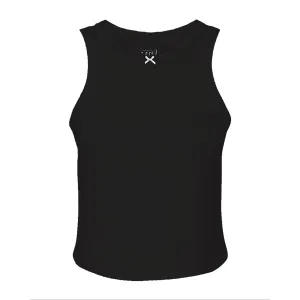 Ribbed high Neck Tank with Bow