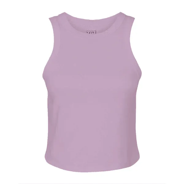 Ribbed high Neck Tank with Bow