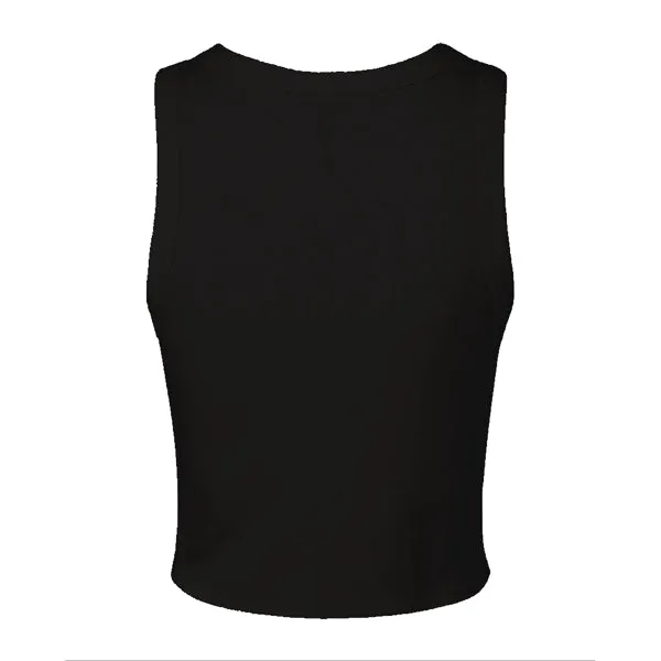 Ribbed High Neck Tank with Patch