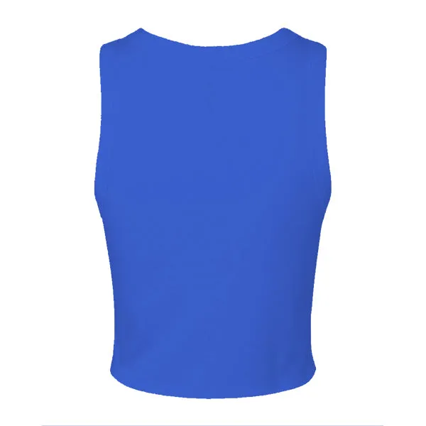 Ribbed High Neck Tank with Patch