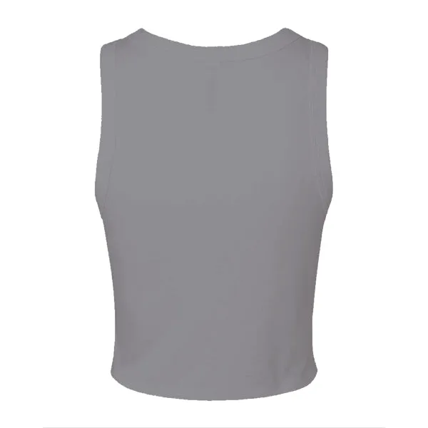 Ribbed High Neck Tank with Patch