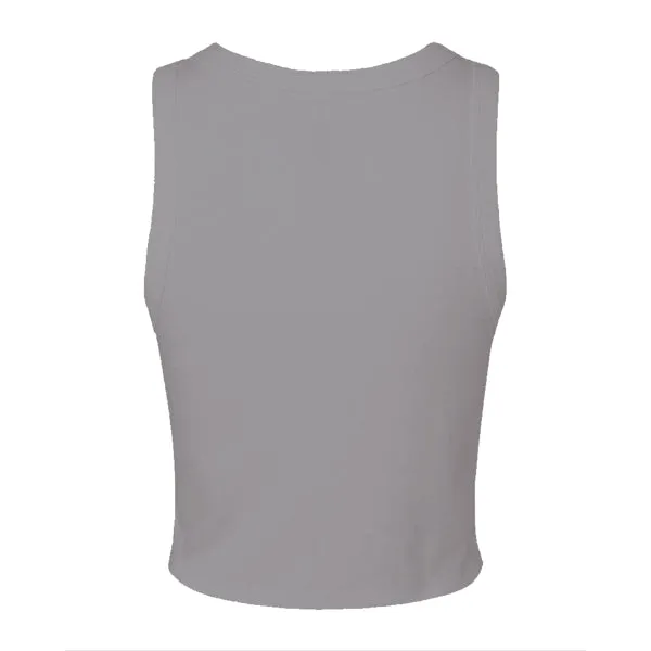 Ribbed High Neck Tank with Patch