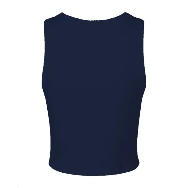 Ribbed High Neck Tank with Patch
