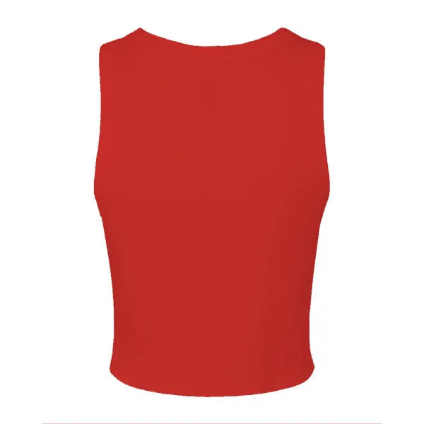 Ribbed High Neck Tank with Patch