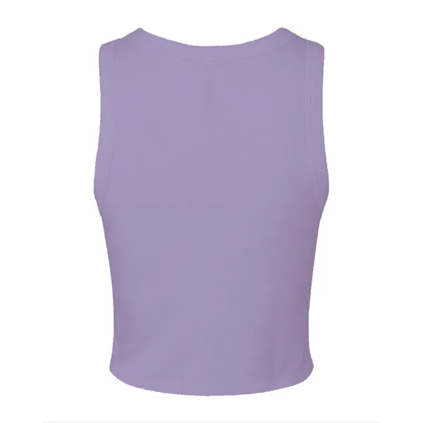Ribbed High Neck Tank with Patch
