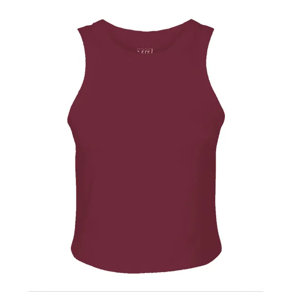 Ribbed High Neck Tank with Patch