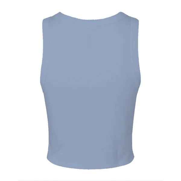 Ribbed High Neck Tank with Patch
