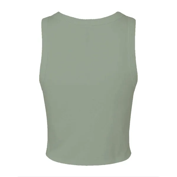 Ribbed High Neck Tank with Patch