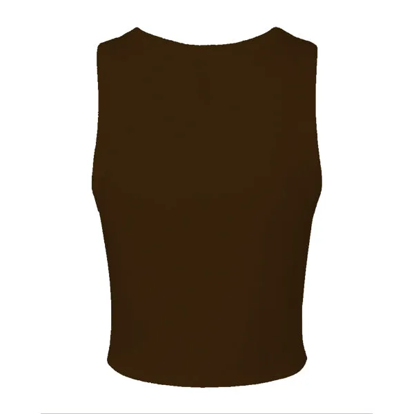 Ribbed High Neck Tank with Patch