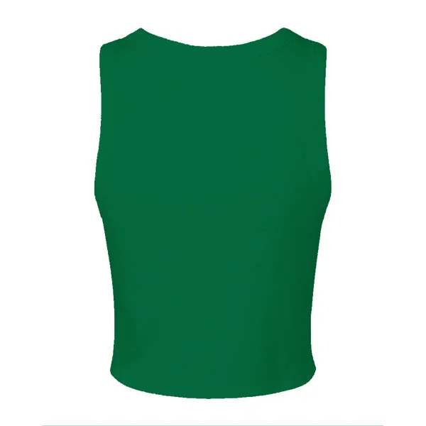 Ribbed High Neck Tank with Patch
