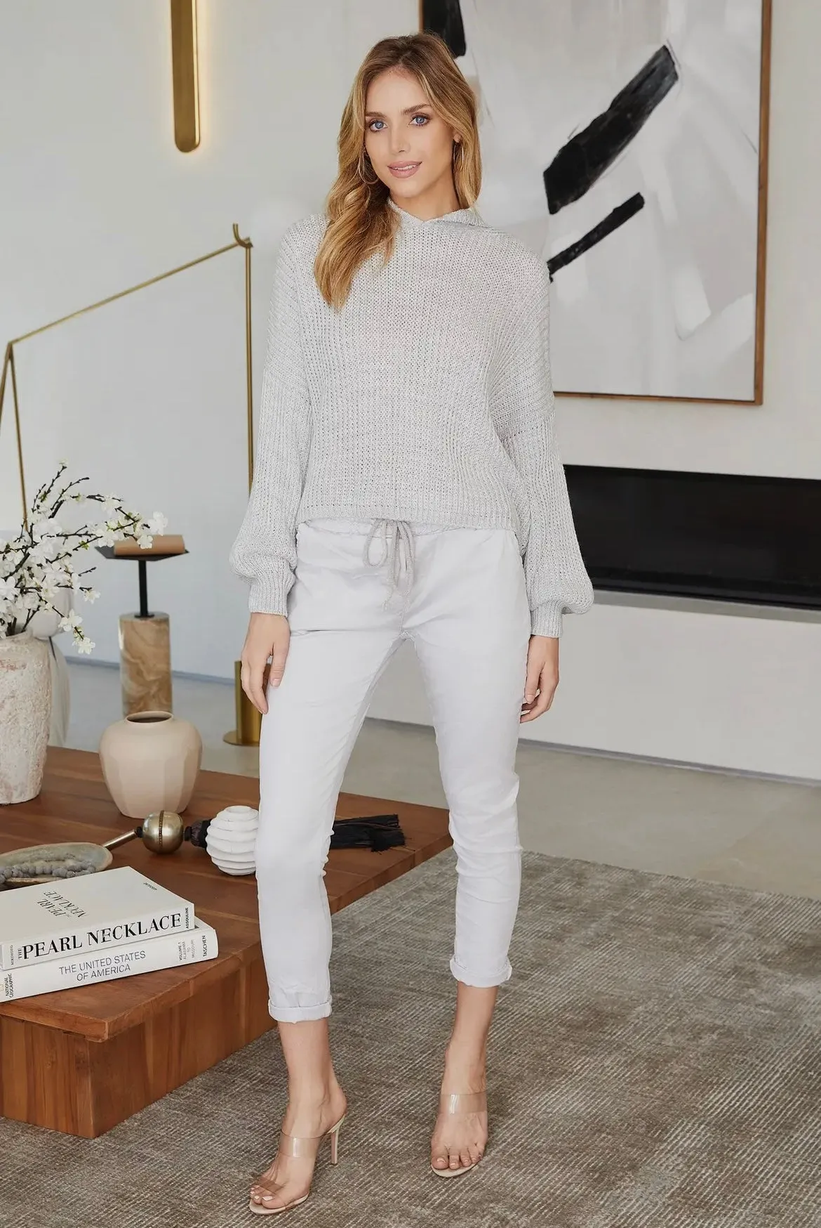 Ribbed Hoody Sweater