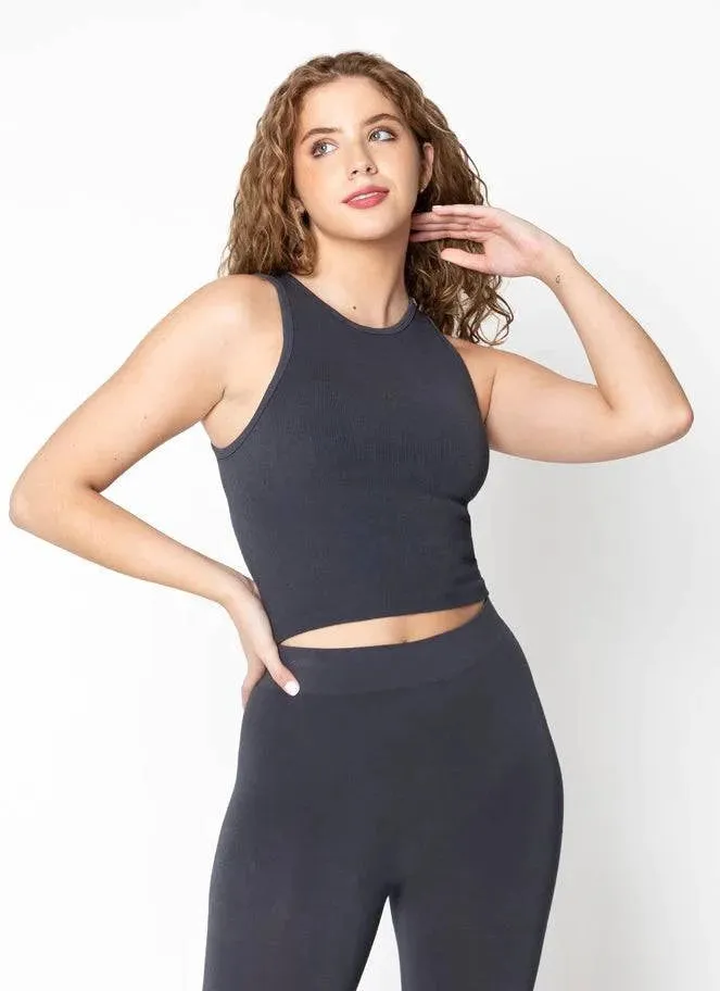 RIBBED TANK BAMBOO