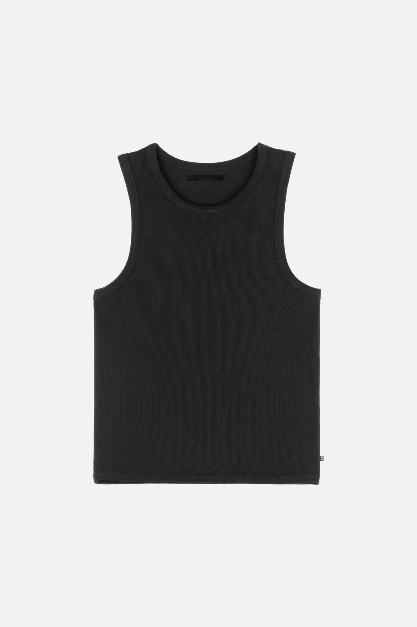 RIBBED TANK BLACK