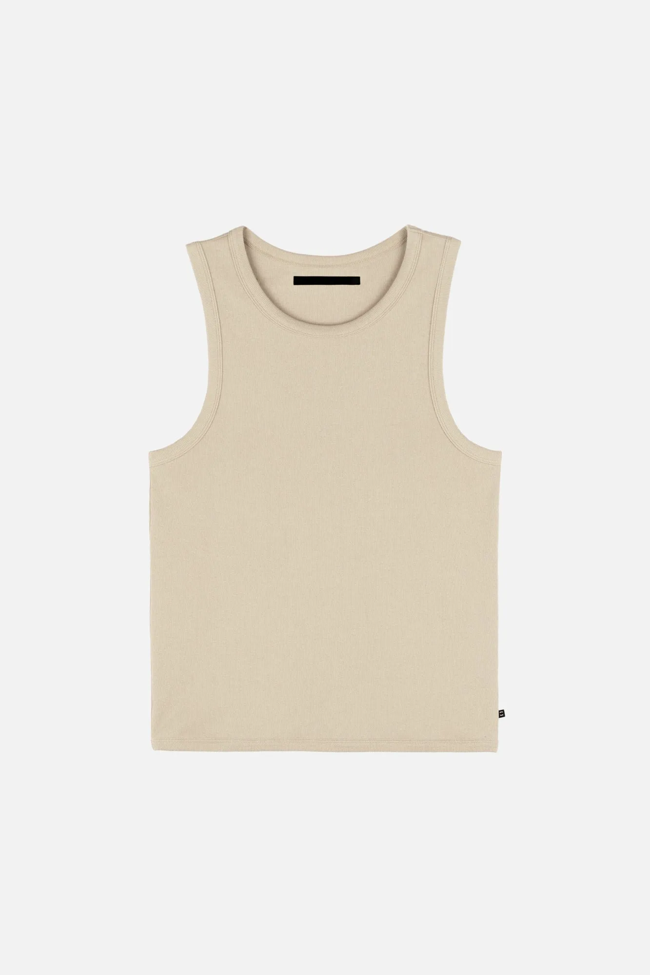 RIBBED TANK KHAKI